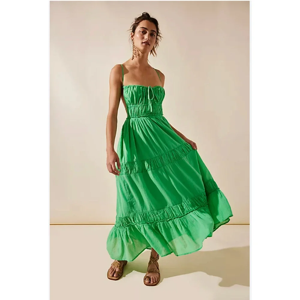 Free People Taking Sides Maxi Dress XS NEW - Picture 1 of 7